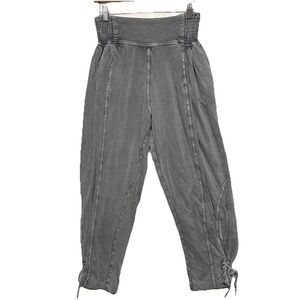 Free People FP One Billie Pants Harem Boho Wide Leg Trousers Baggy Gray Size S